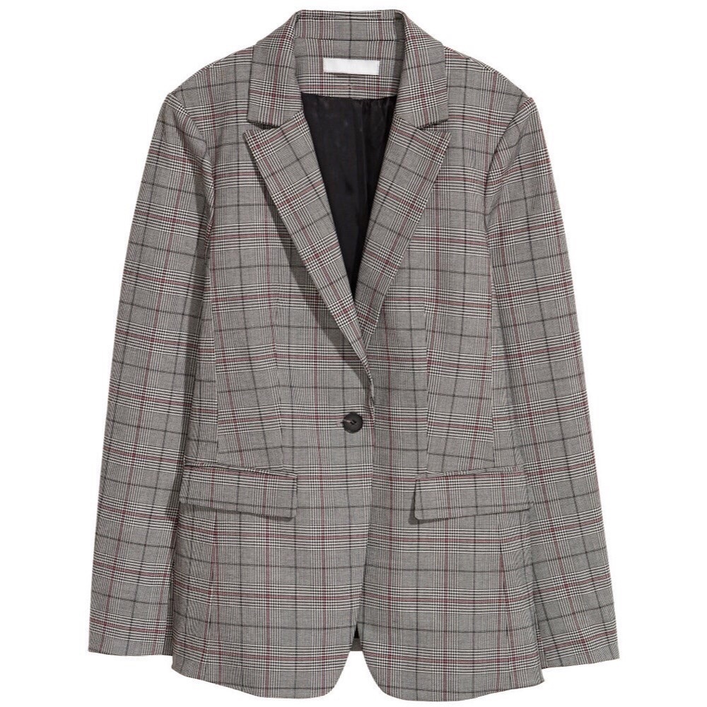 H&M Plaid Blazer 12